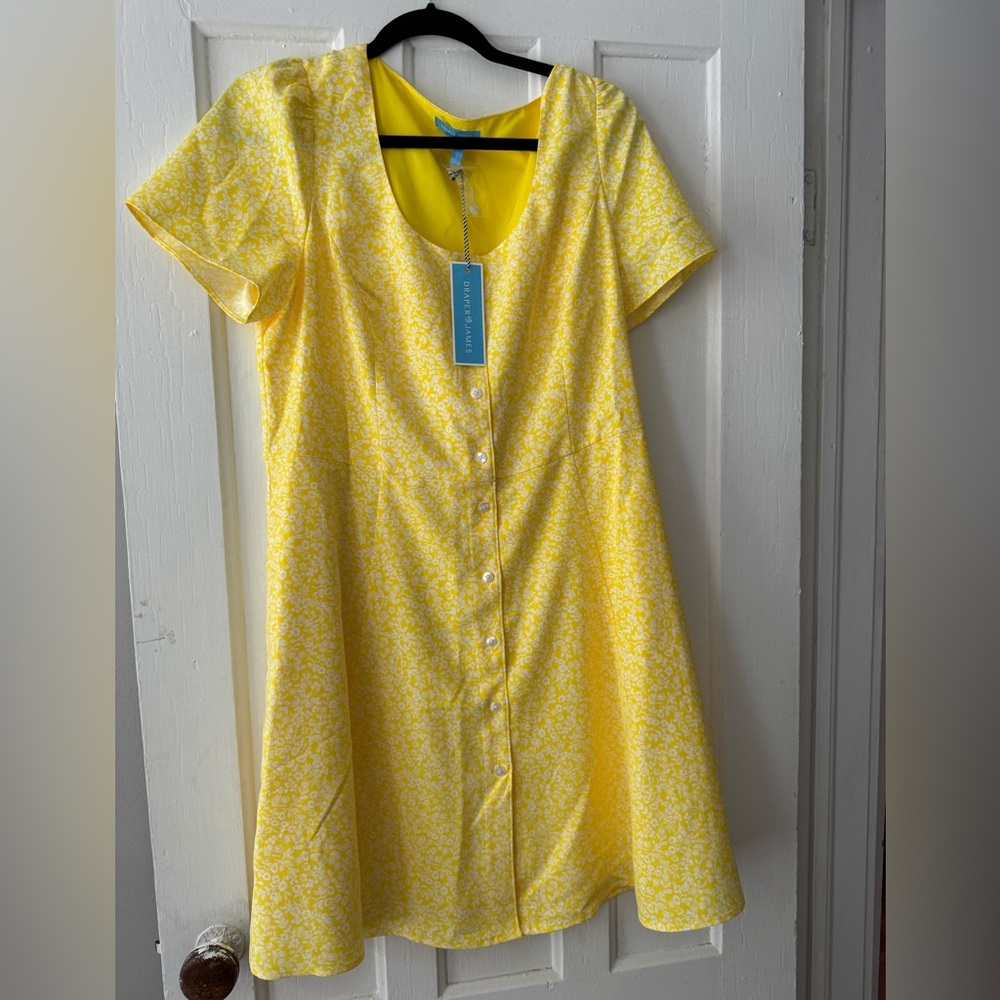 Draper James Bonnie Mini Dress in Golden Floral NWT